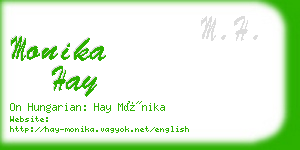 monika hay business card